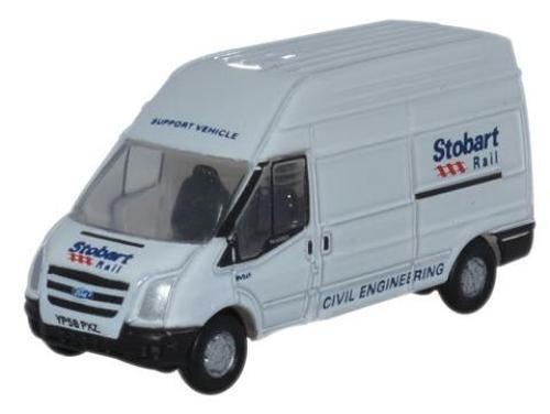 1:148 N Gauge Oxford Diecast Ford Transit LWB Stobart Rail