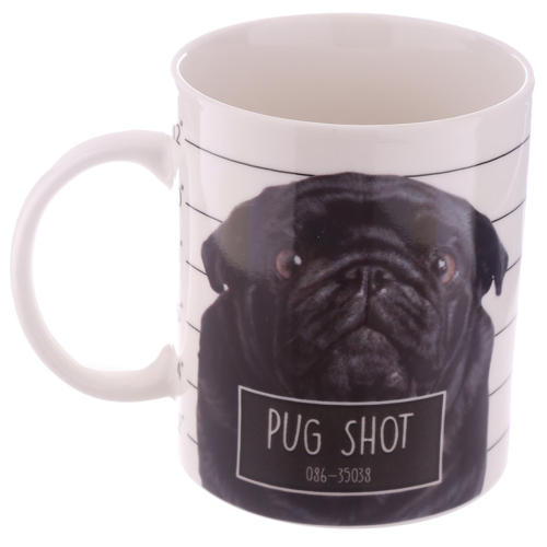 Pug Shot Bone China Mug