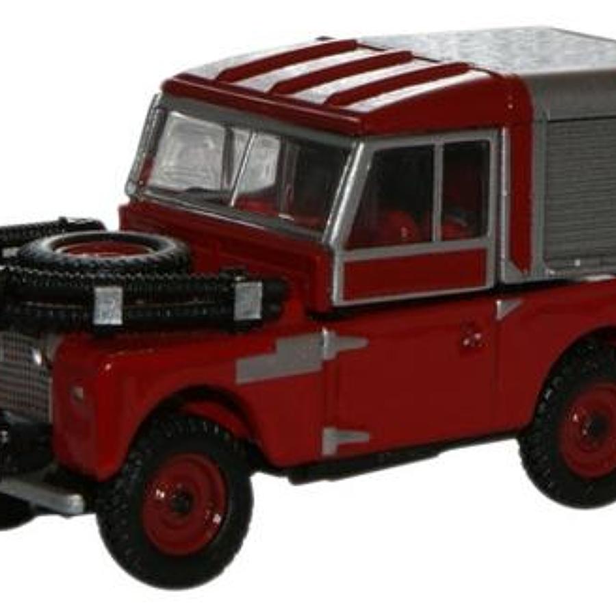 Red Land Rover 88 Fire